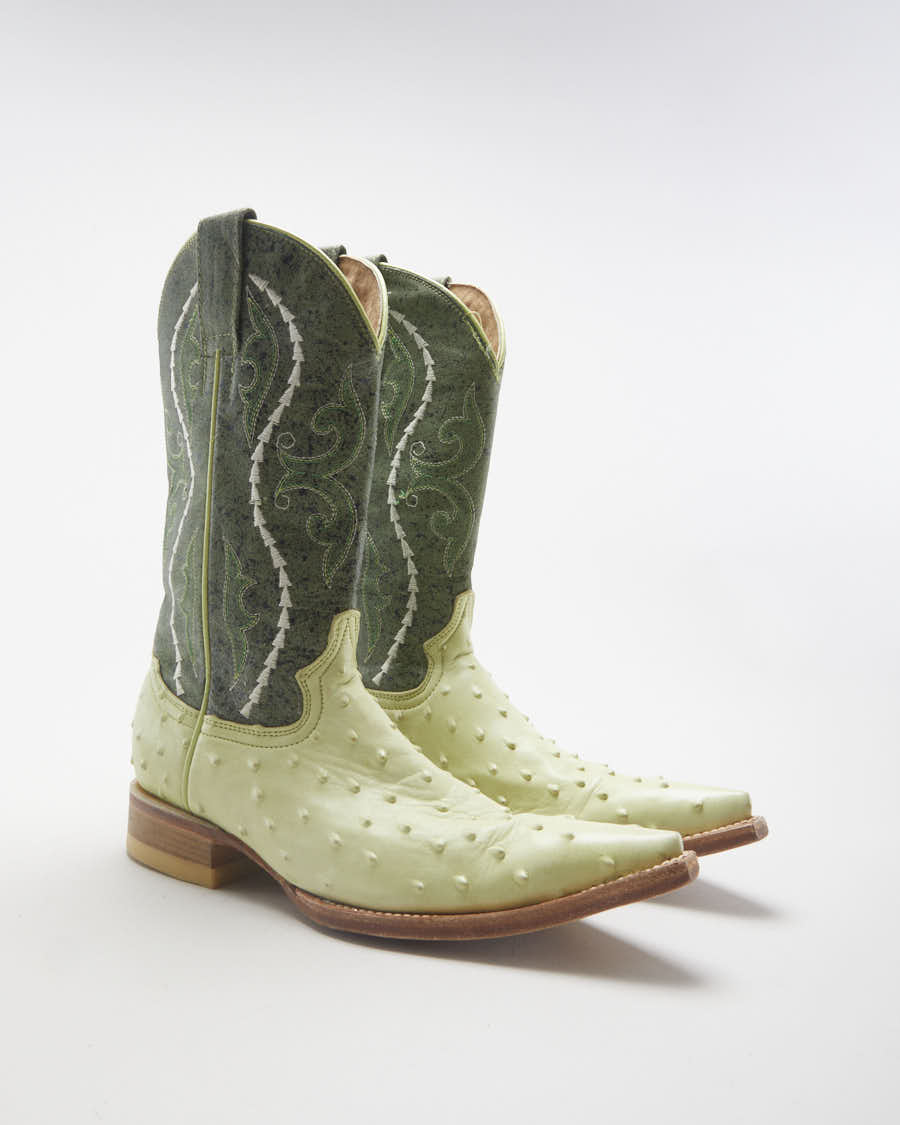 Green Gran Lider Cowboy Boots