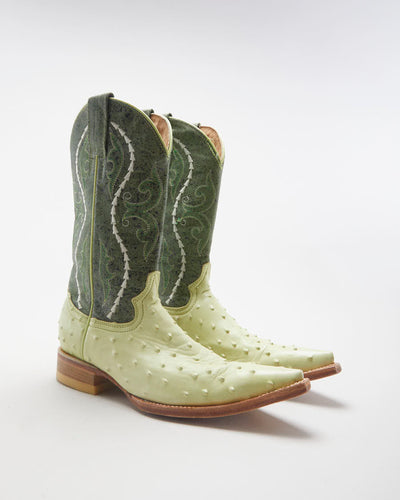 Green Gran Lider Cowboy Boots