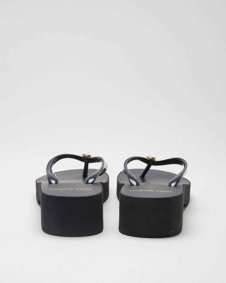 Black Tory Burch Platform Sandals - UK 4.5
