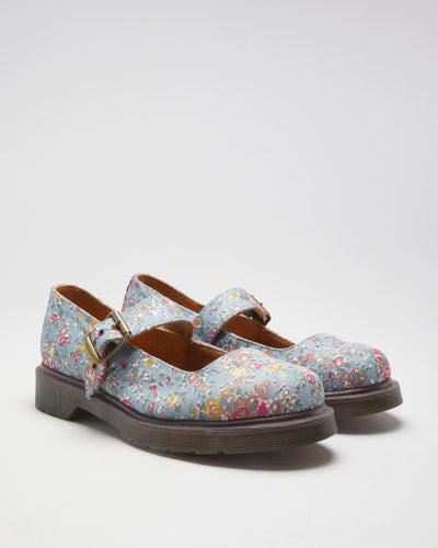 Floral Dr Marten Mary Jane Shoes - UK 5