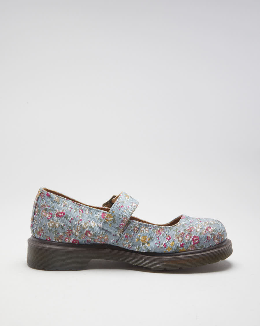 Floral Dr Marten Mary Jane Shoes - UK 5