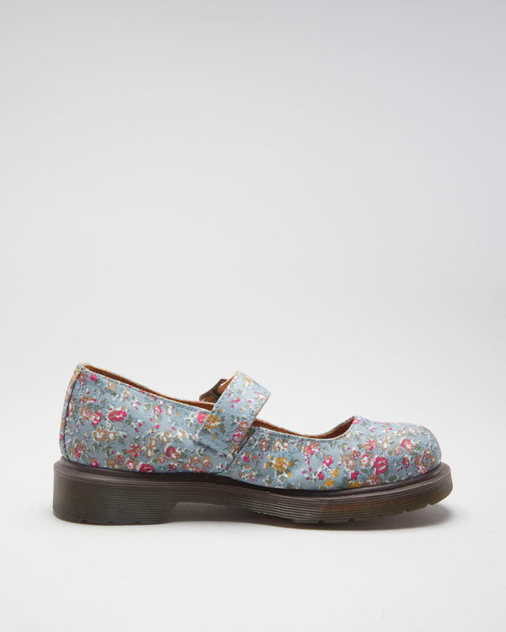 Floral Dr Marten Mary Jane Shoes - UK 5
