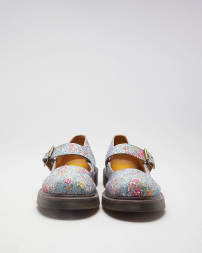 Floral Dr Marten Mary Jane Shoes - UK 5