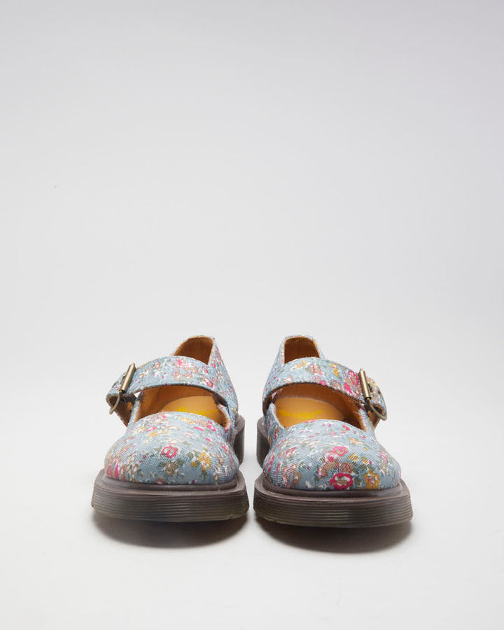 Floral Dr Marten Mary Jane Shoes - UK 5