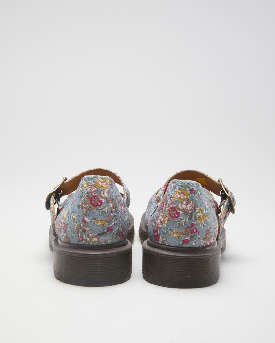 Floral Dr Marten Mary Jane Shoes - UK 5