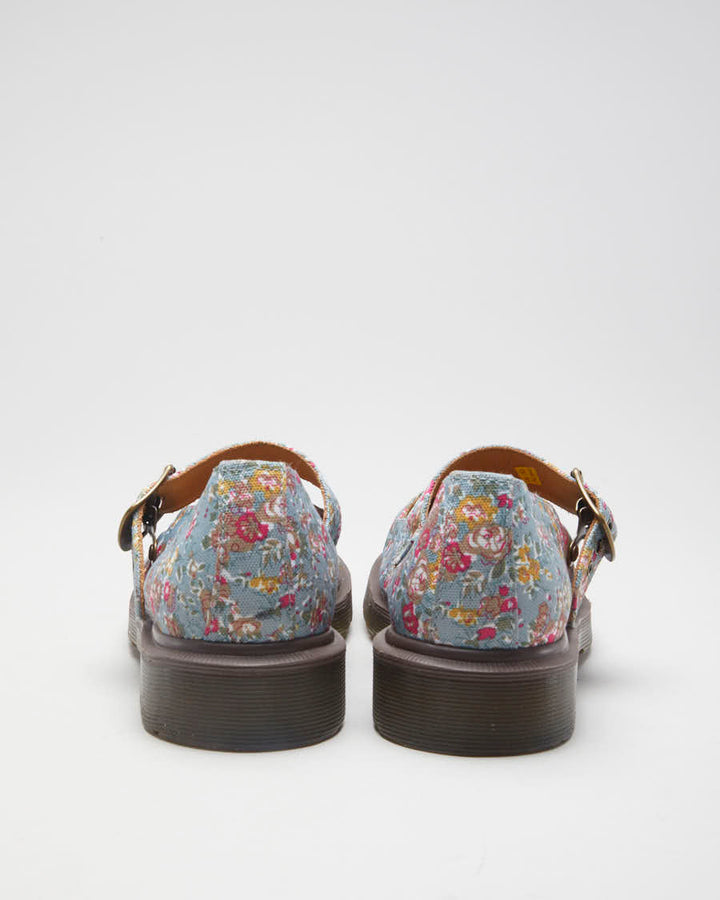 Floral Dr Marten Mary Jane Shoes - UK 5