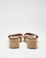 Brown Tory Burch Woven Sandals