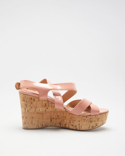 Pink Salvatore Ferragamo Wedge Heels - UK 2.5