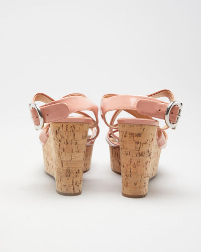 Pink Salvatore Ferragamo Wedge Heels - UK 2.5