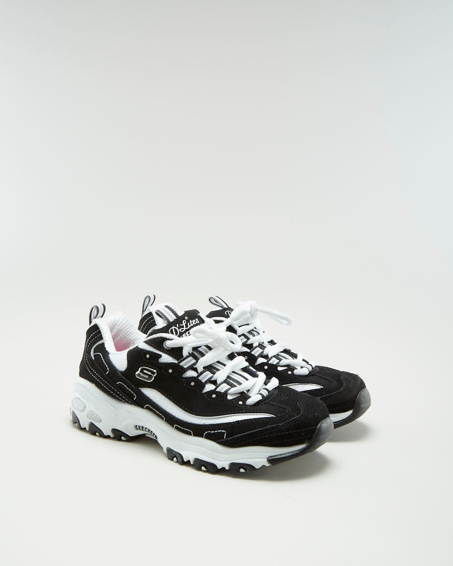 Skechers Memory Foam Air Cooled Black Trainers - Womens UK 3