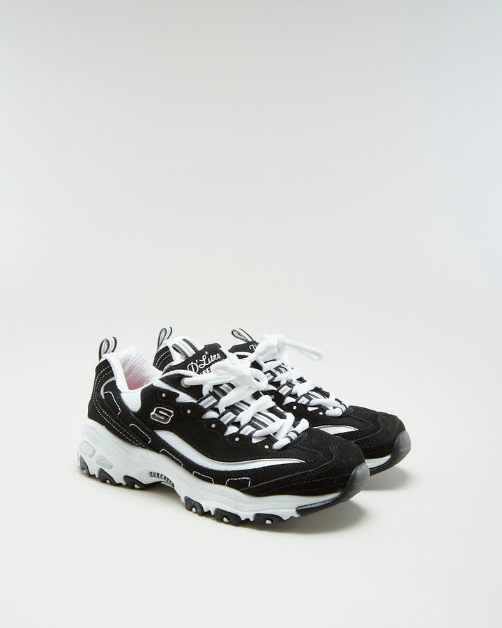Skechers Memory Foam Air Cooled Black Trainers - Womens UK 3