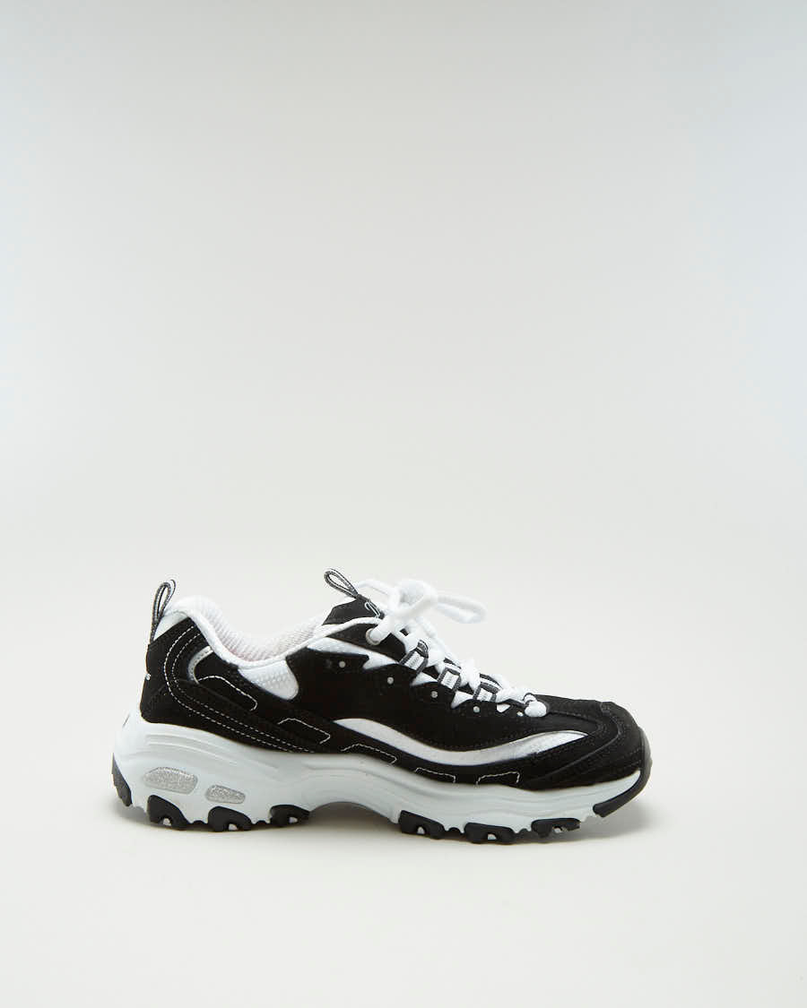 Skechers Memory Foam Air Cooled Black Trainers - Womens UK 3