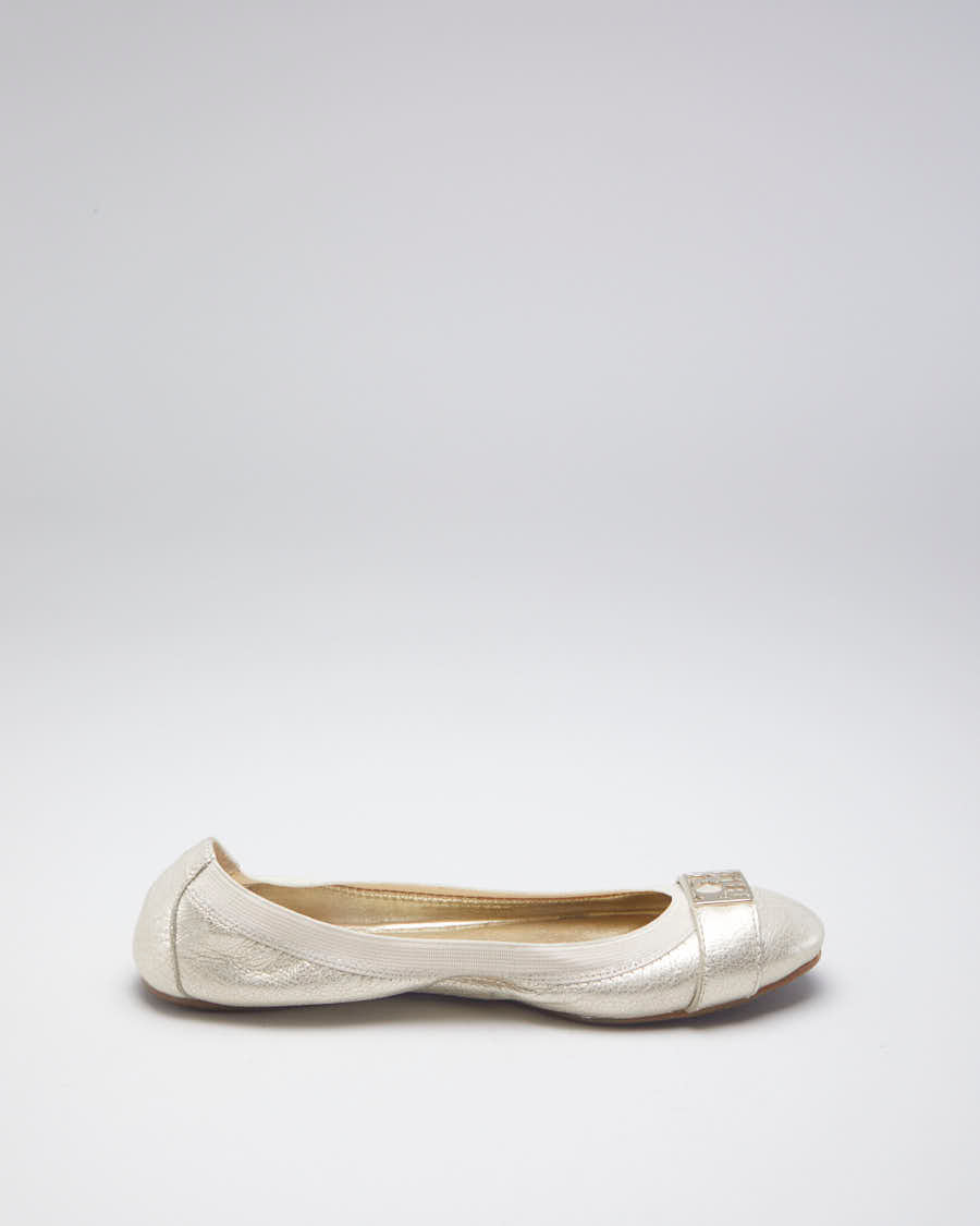 Coach Metallic Gold Ballet Flats - US 9.5