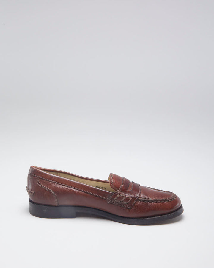 Vintage Bally Brown Leather Loafers - EUR 36
