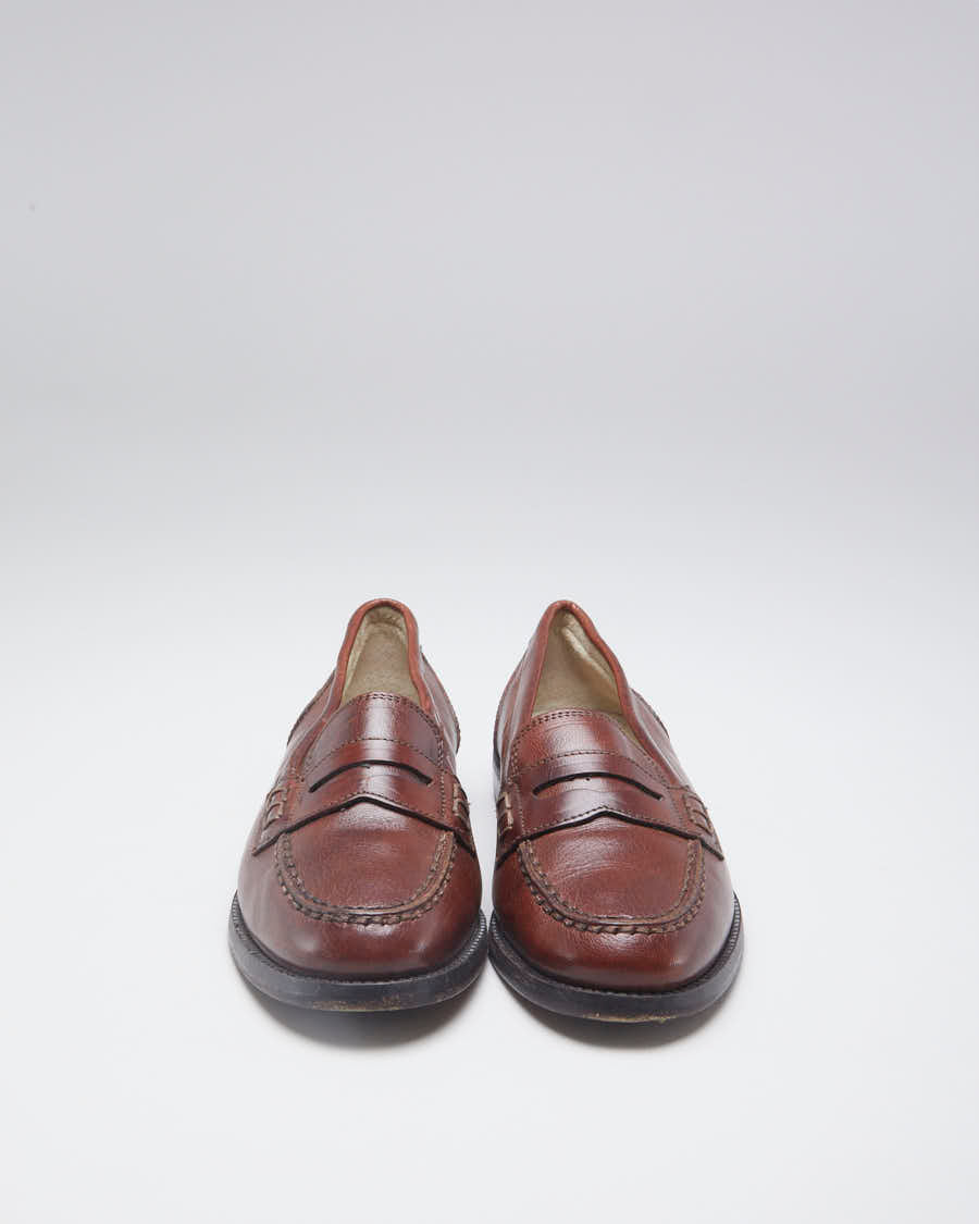 Vintage Bally Brown Leather Loafers - EUR 36