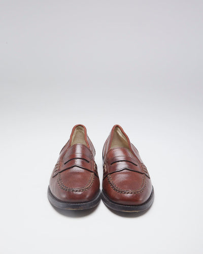 Vintage Bally Brown Leather Loafers - EUR 36