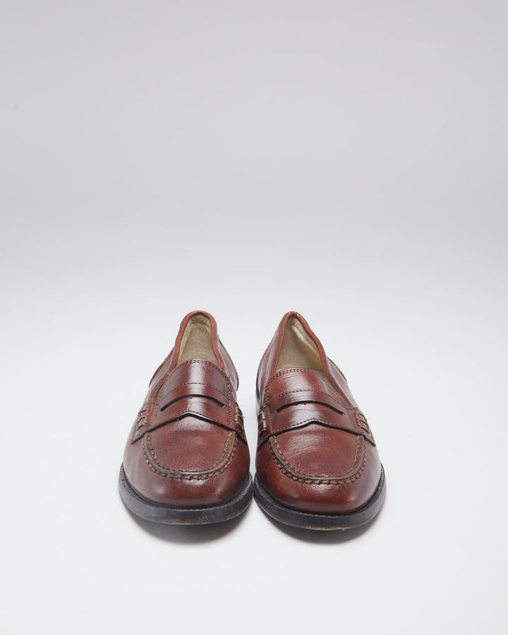 Vintage Bally Brown Leather Loafers - EUR 36