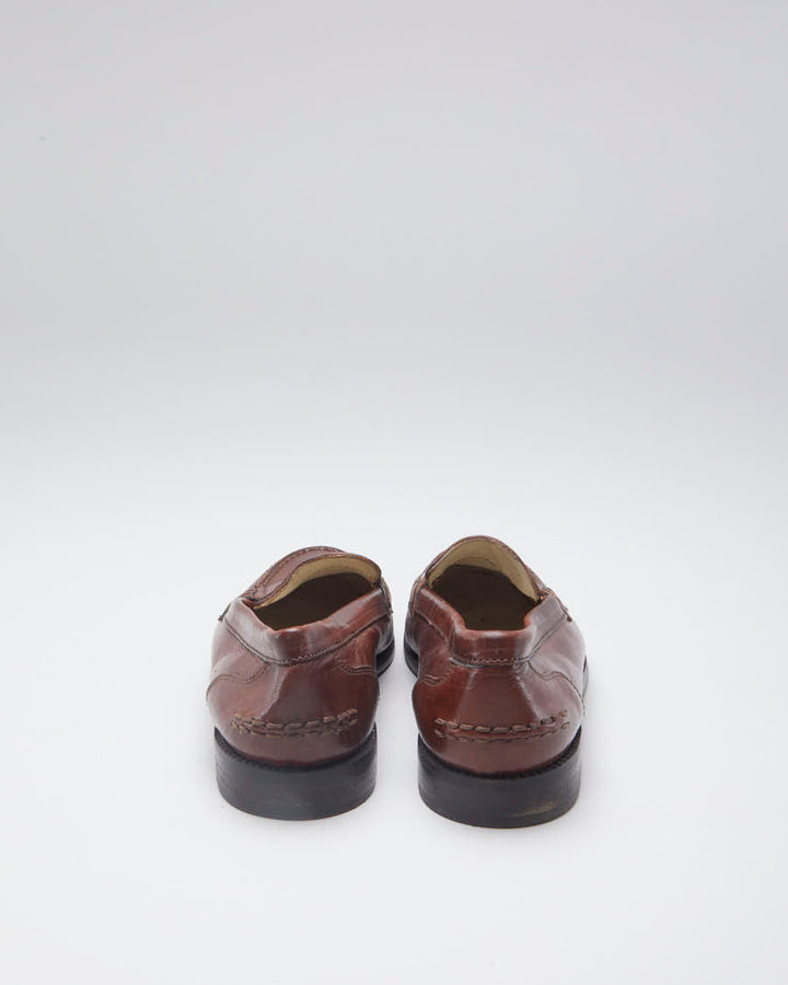 Vintage Bally Brown Leather Loafers - EUR 36