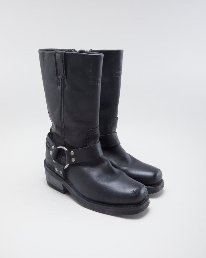 Women's Black Harley Davidson Leather boots - 4