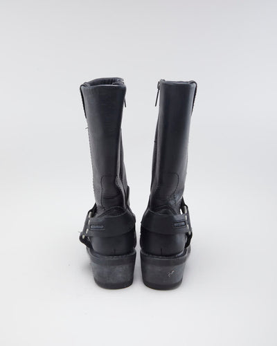 Women's Black Harley Davidson Leather boots - 4