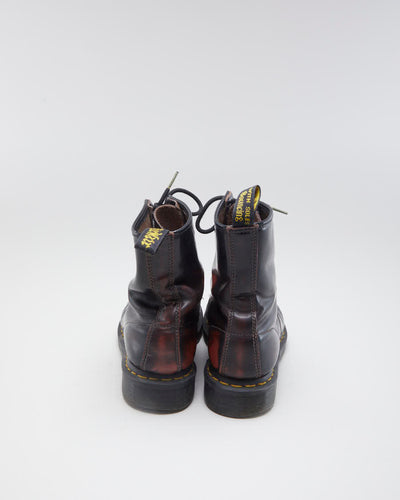 Women's Burgundy Dr Martens Boots - 5