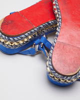 Women's Blue Christian Louboutin Platform Sandals - 5
