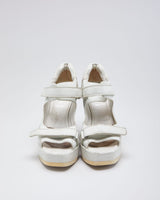 Vintage Woman's Cream Mui Mui Wedges - UK6