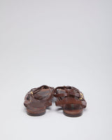 Vintage Woman's Brown Prada Leather Gladiator sandals - UK 3
