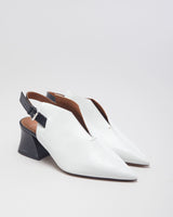 Givenchy White Leather Heels - UK 2