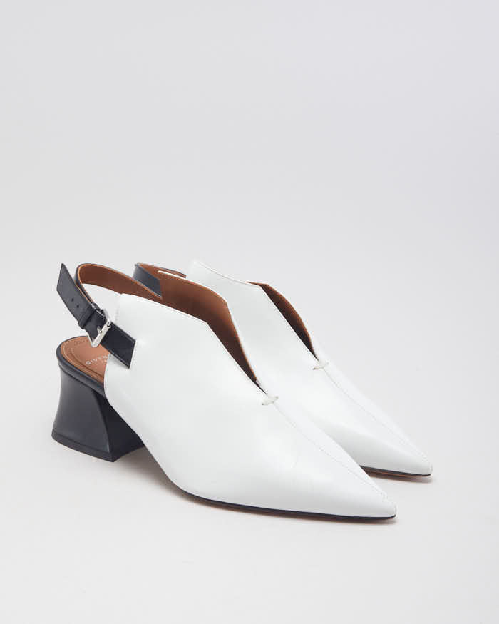 Givenchy White Leather Heels - UK 2