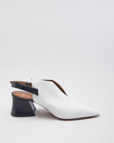 Givenchy White Leather Heels - UK 2