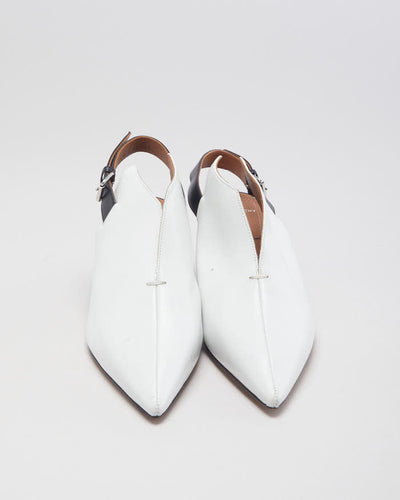 Givenchy White Leather Heels - UK 2