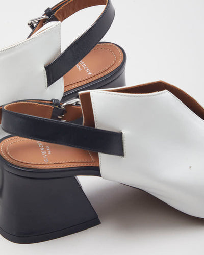 Givenchy White Leather Heels - UK 2