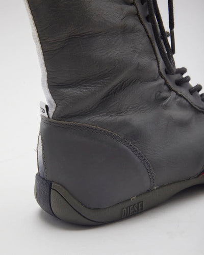 Vintage Y2K Diesel Boxing Boots - UK 4