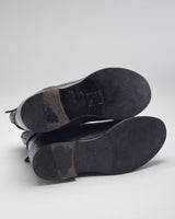 Vintage Prada Buckle Ankle Heeled Boots - UK 5