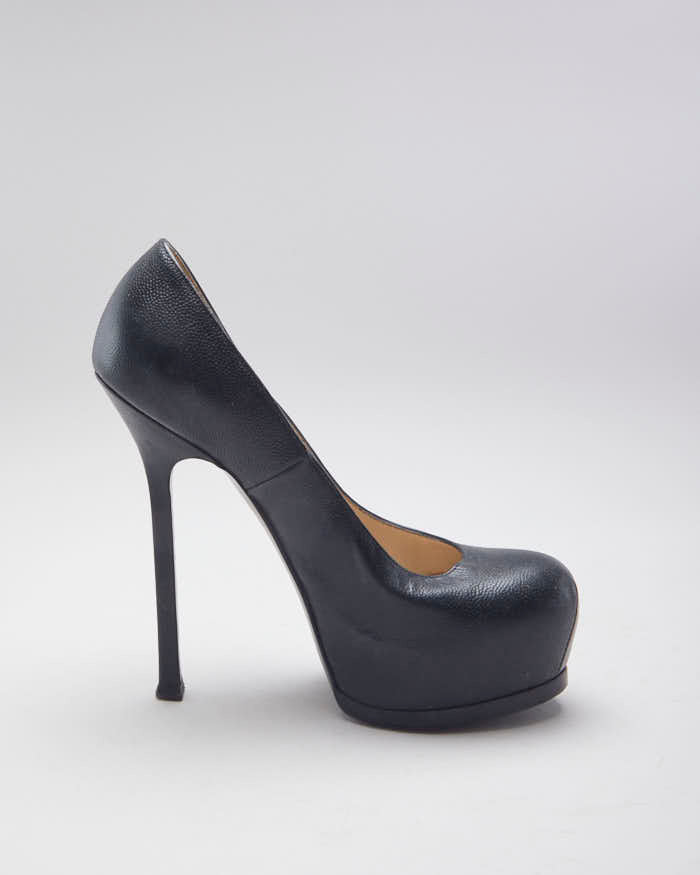 Vintage Yves Saint Laurent Round Toe Platform Heels - UK 3.5