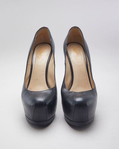 Vintage Yves Saint Laurent Round Toe Platform Heels - UK 3.5
