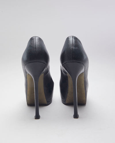 Vintage Yves Saint Laurent Round Toe Platform Heels - UK 3.5