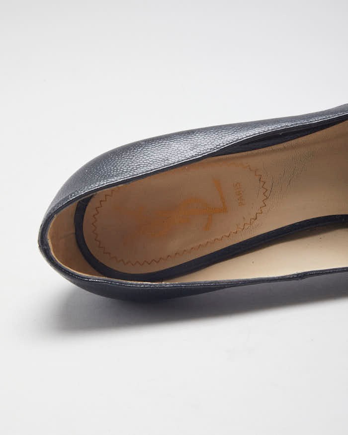 Vintage Yves Saint Laurent Round Toe Platform Heels - UK 3.5