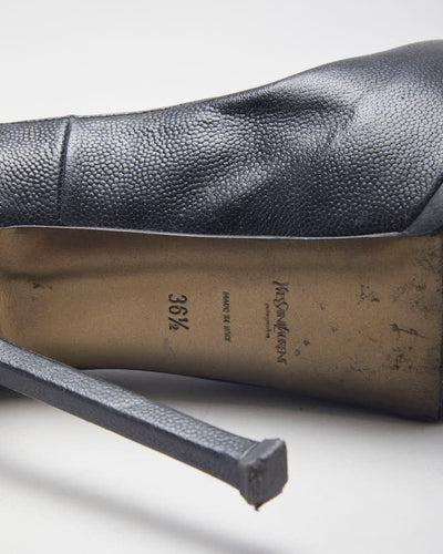 Vintage Yves Saint Laurent Round Toe Platform Heels - UK 3.5
