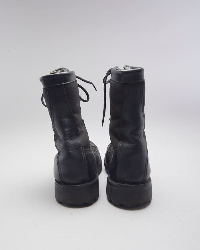 Vintage Women's Round Toe Combat Boots - UK 4.5