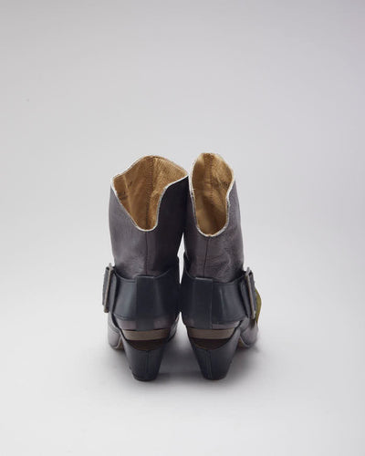 Vintage Y2K Fly London Buckle Ankle Boots - UK 5