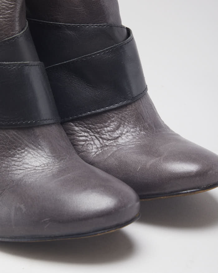 Vintage Y2K Fly London Buckle Ankle Boots - UK 5