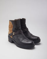 Vintage Y2K Chunky Strapped Ankle Boots - UK 5