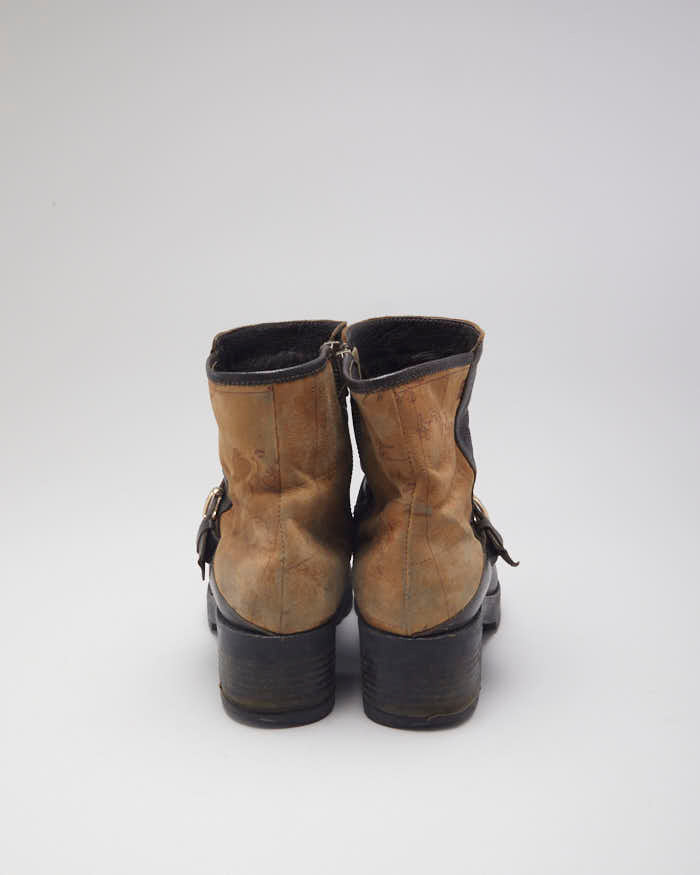 Vintage Y2K Chunky Strapped Ankle Boots - UK 5