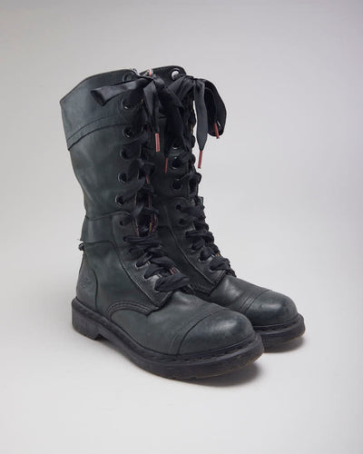 Vintage 90's Dr Martens Long Ribbon Boots - UK 6