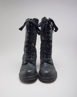 Vintage 90's Dr Martens Long Ribbon Boots - UK 6