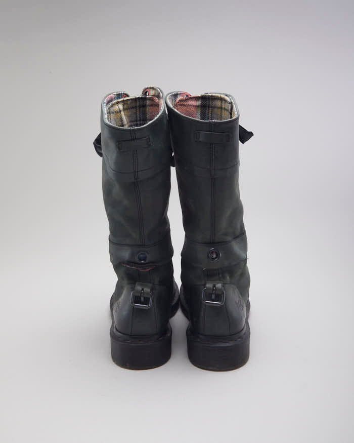 Vintage 90's Dr Martens Long Ribbon Boots - UK 6