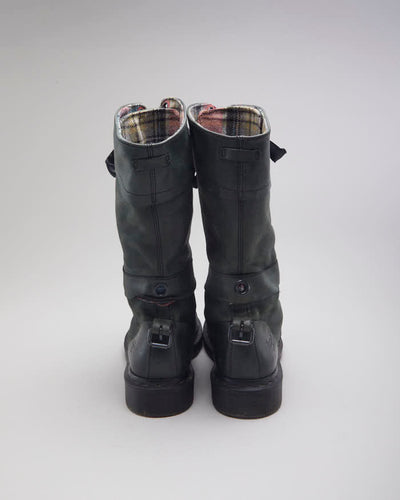 Vintage 90's Dr Martens Long Ribbon Boots - UK 6