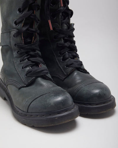 Vintage 90's Dr Martens Long Ribbon Boots - UK 6
